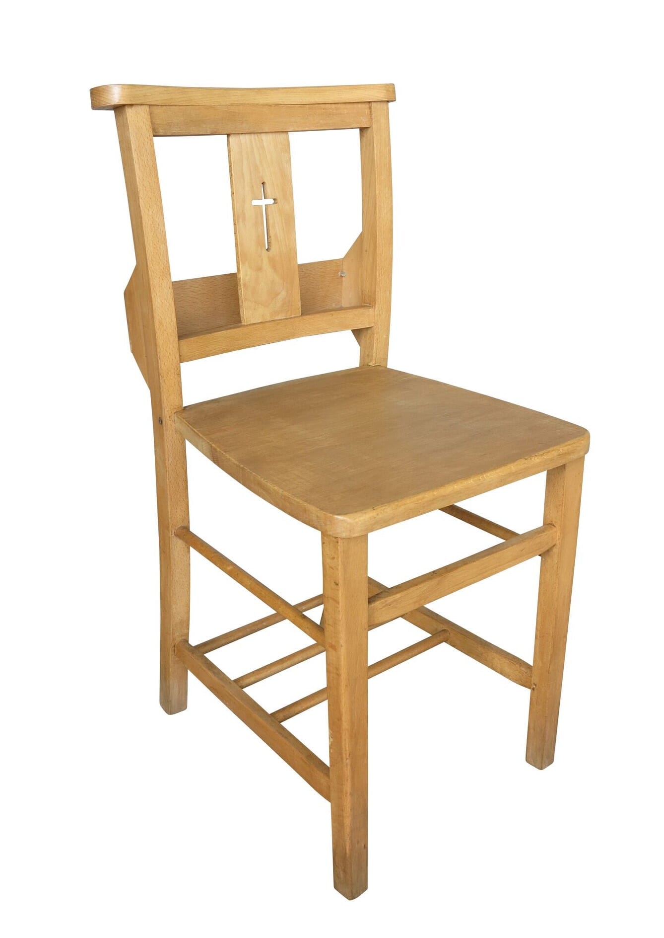 Antique Light Church / Chapel Chairs With Bible Back - 9078