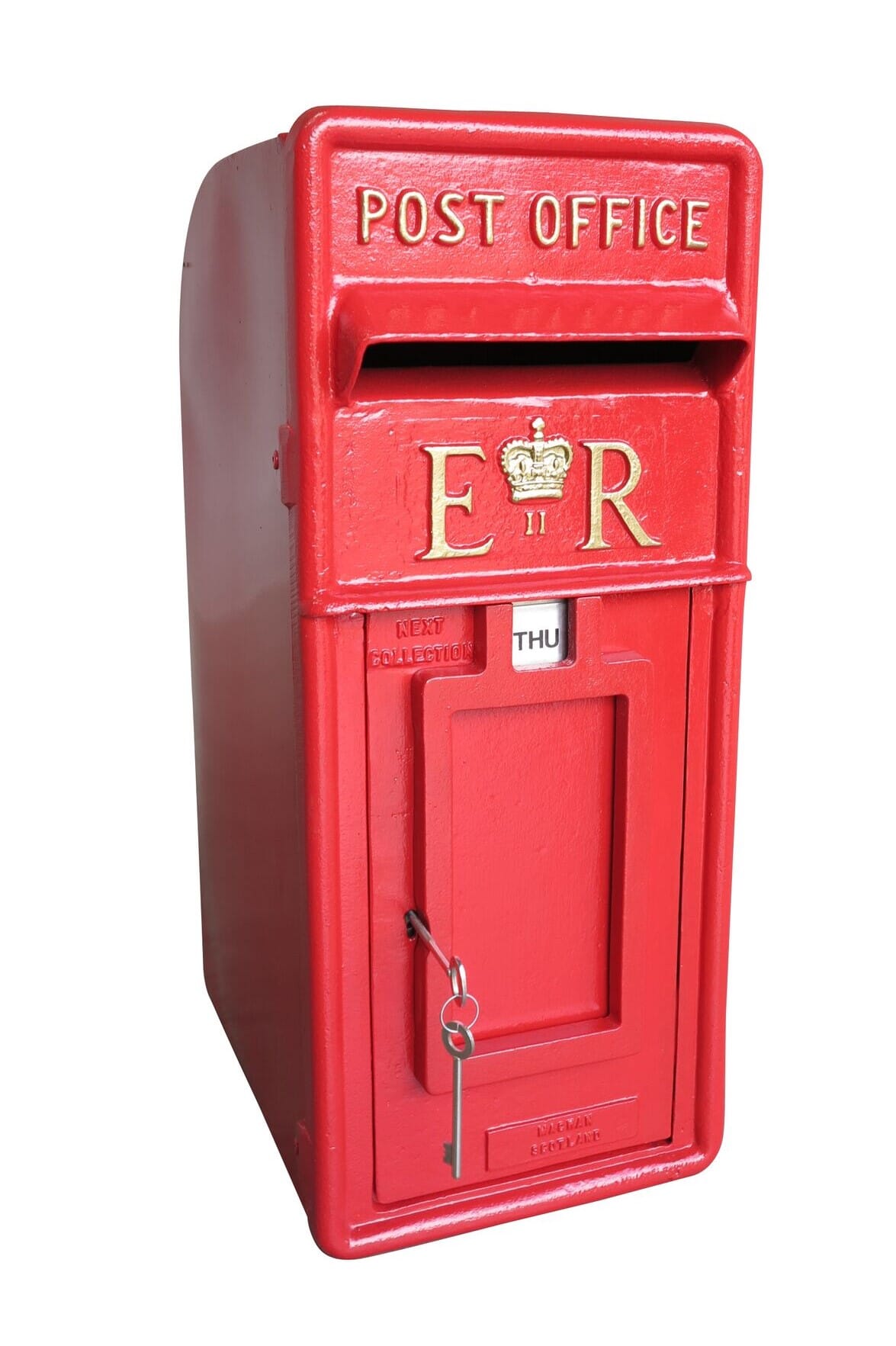 Original Post Office ER II Cast Iron Arch Post Box - 8918
