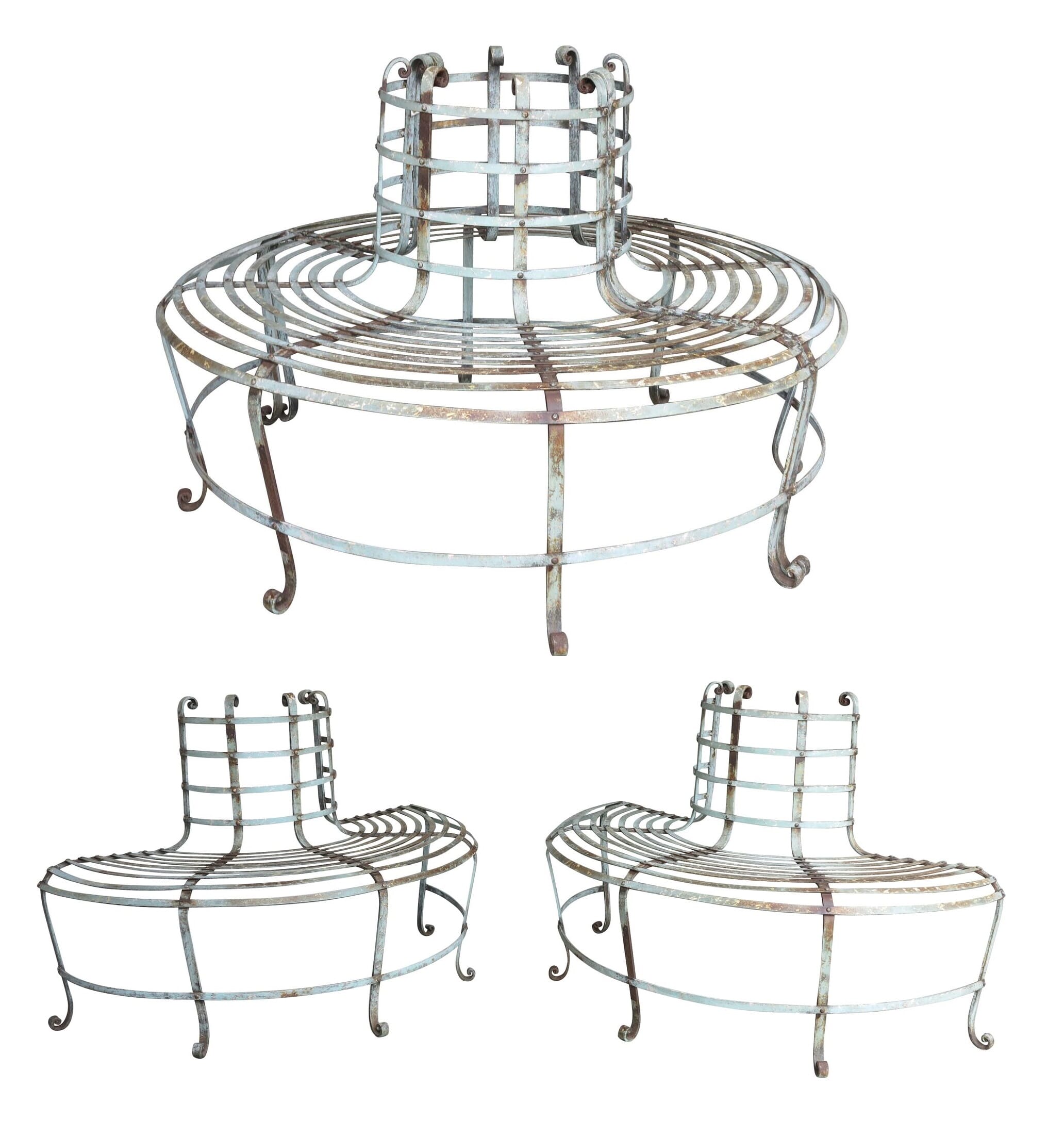 Wrought Iron Garden Round Tree Seat - 9071