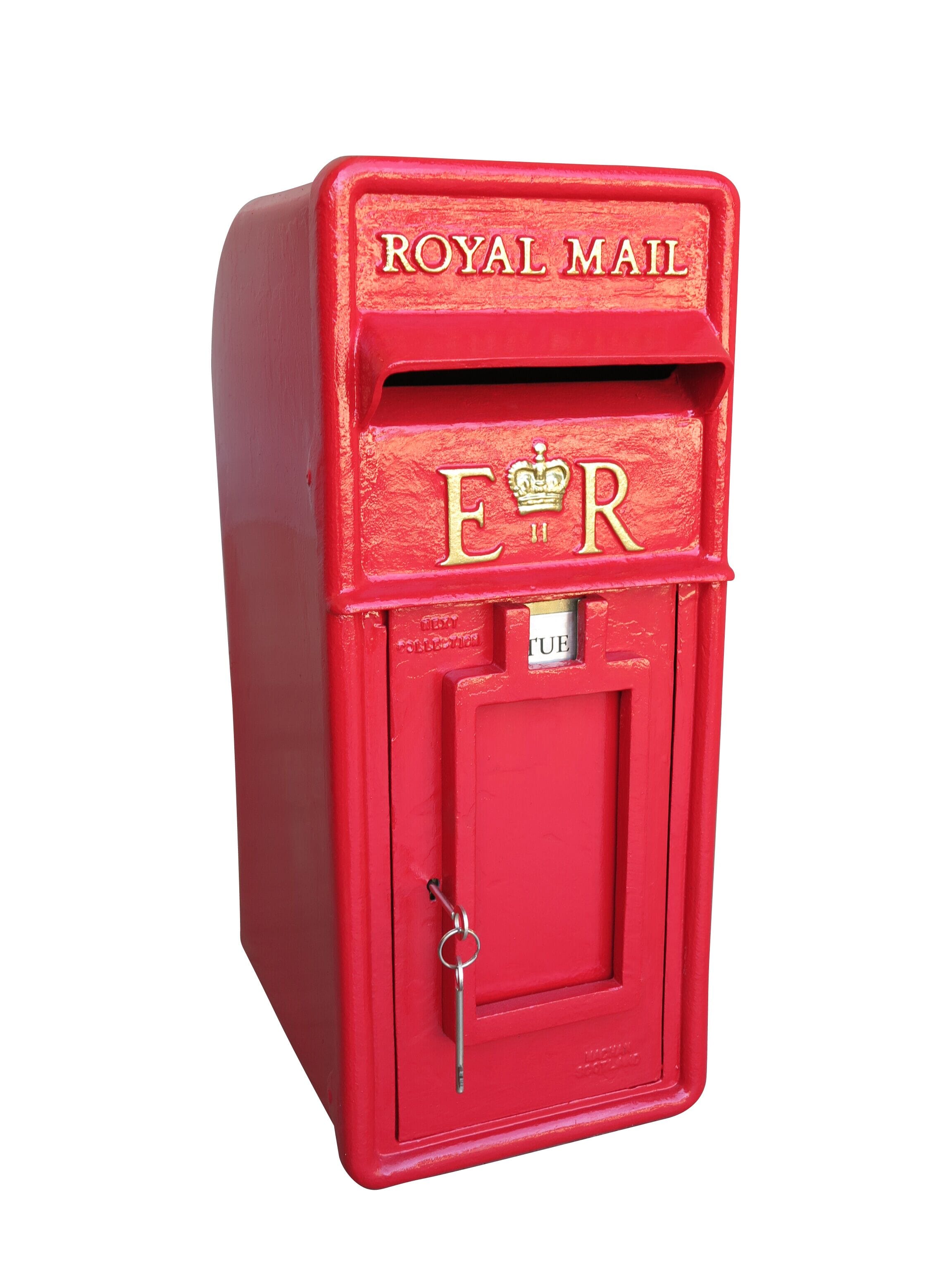 Original Fully Restored Royal Mail ER II Metal Arch Post Box - 9039
