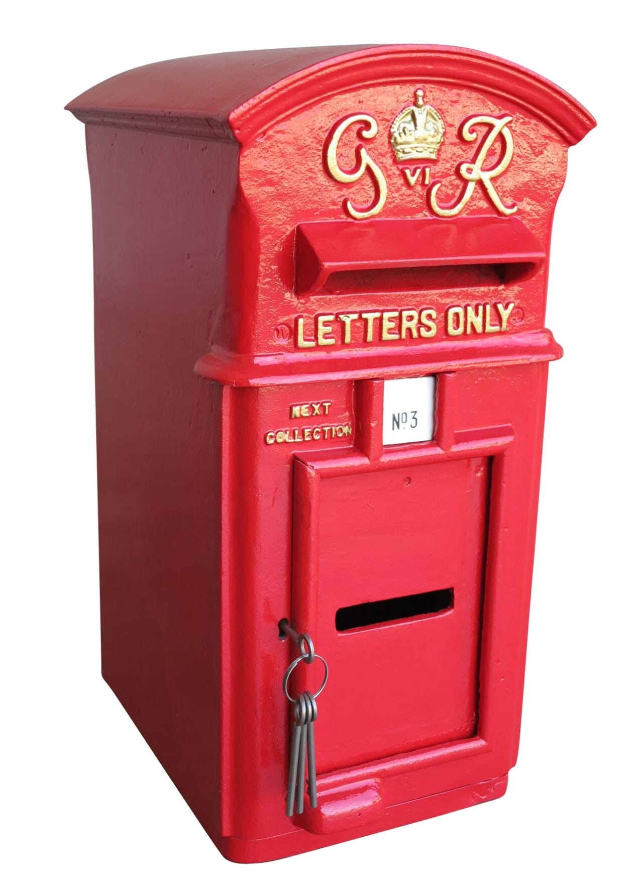 George 6th Cast Iron Pole Mounted Original Post Box - 8741