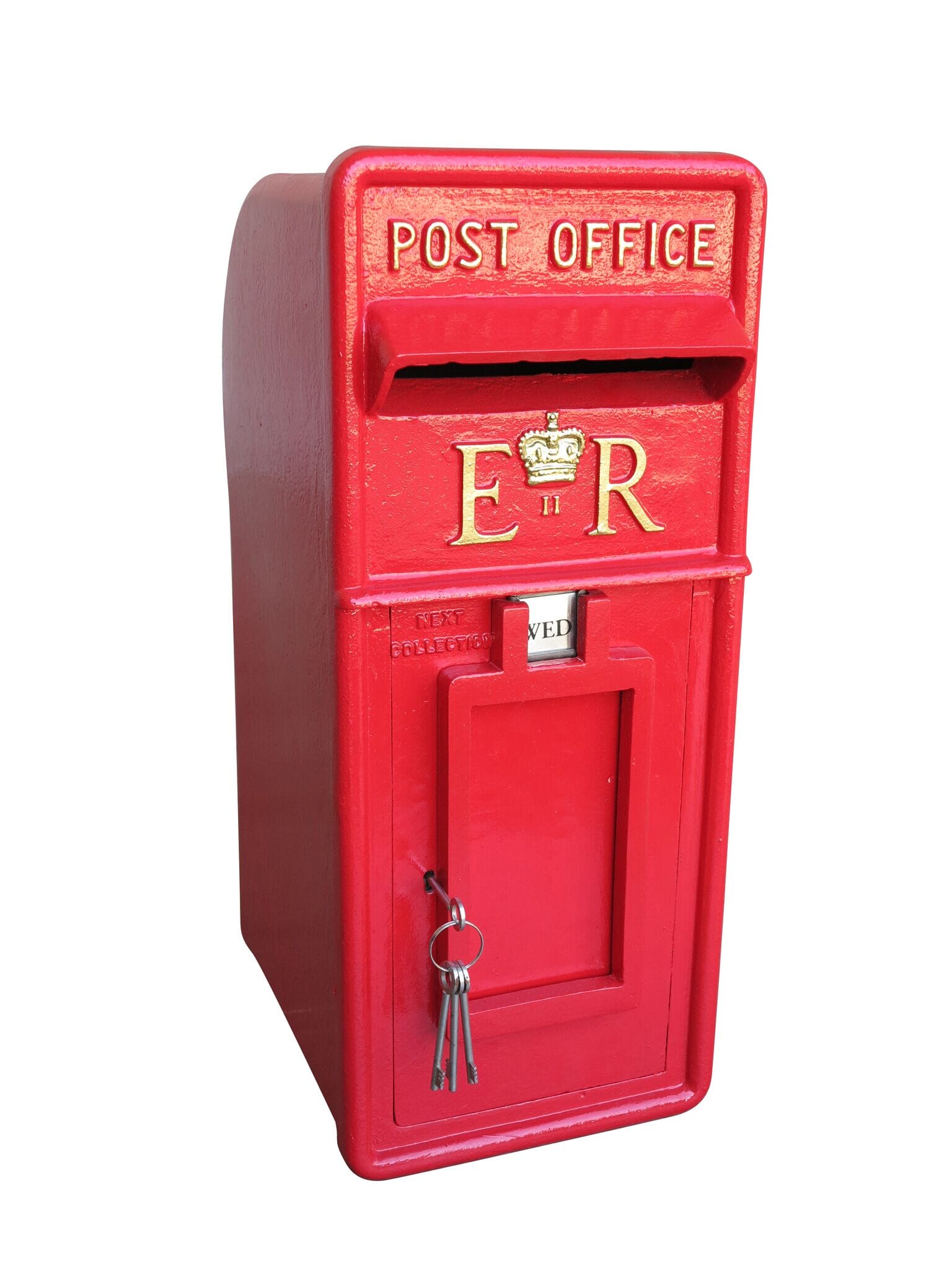 Original Post Office Cast Iron ER II Arch Post Box - 9040