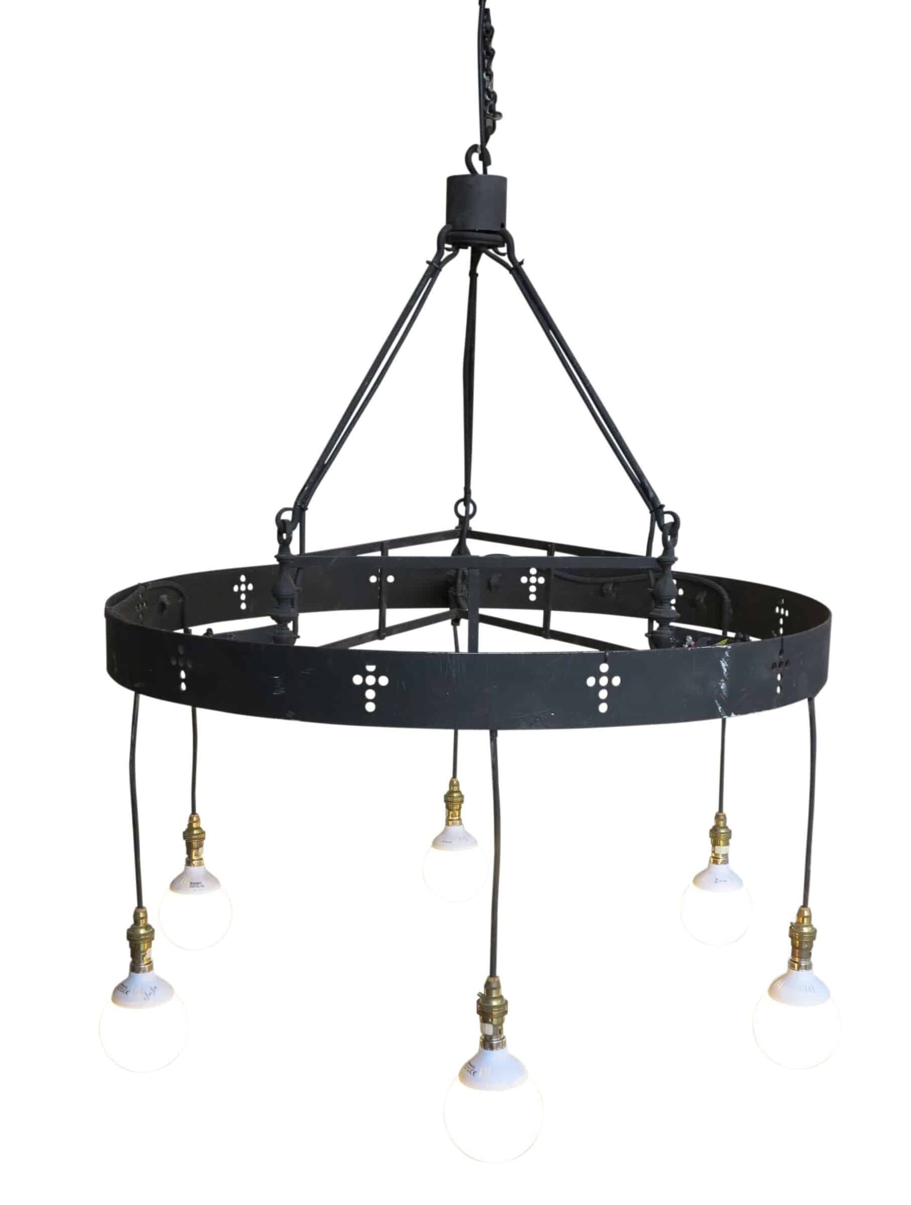 Reclaimed Large Round Church Lights