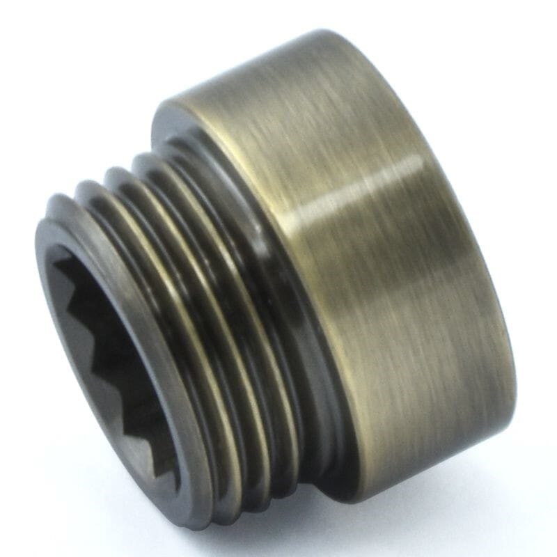 Antique Brass Radiator Valve 10mm Tail Extension - Wexab10