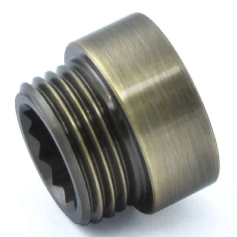 10mm Long Antique Brass Radiator Valve Tail Extension