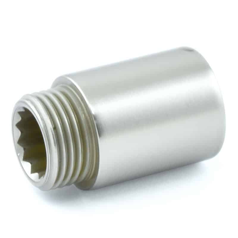 30mm Long Satin Nickel Radiator Valve Tail Extension