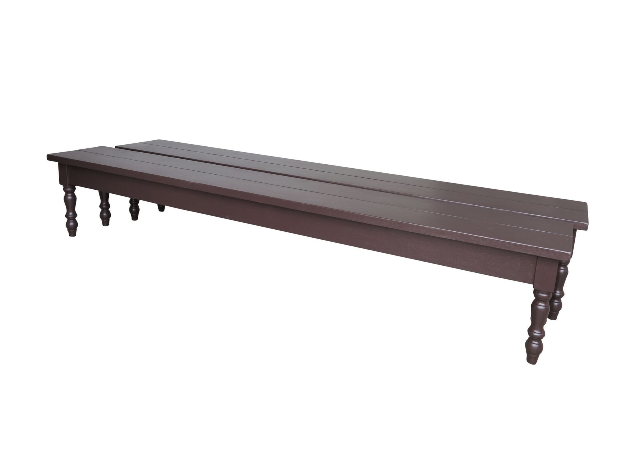 Bespoke Painted Pine Plank Top Benches - D1635