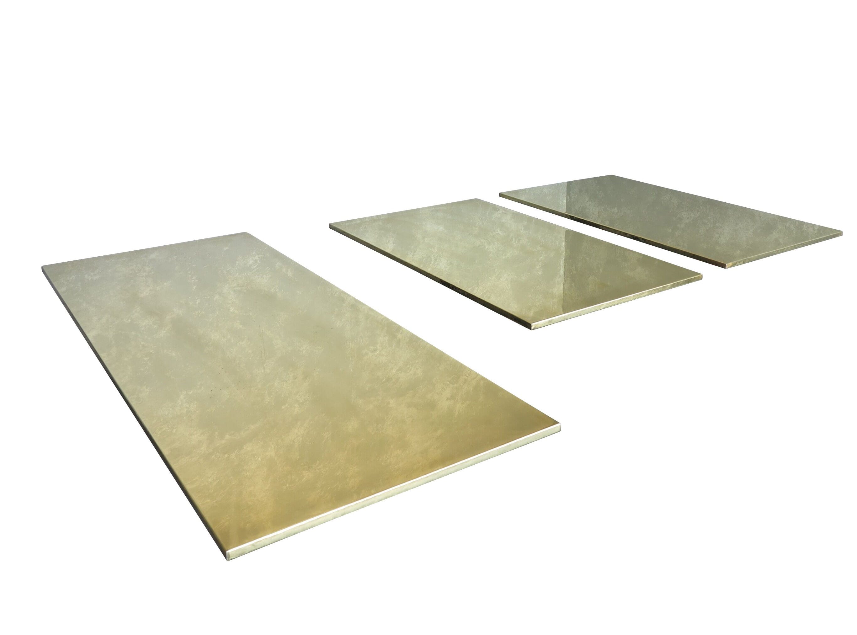 Bespoke Natural Brass Kitchen Worktops - D1638