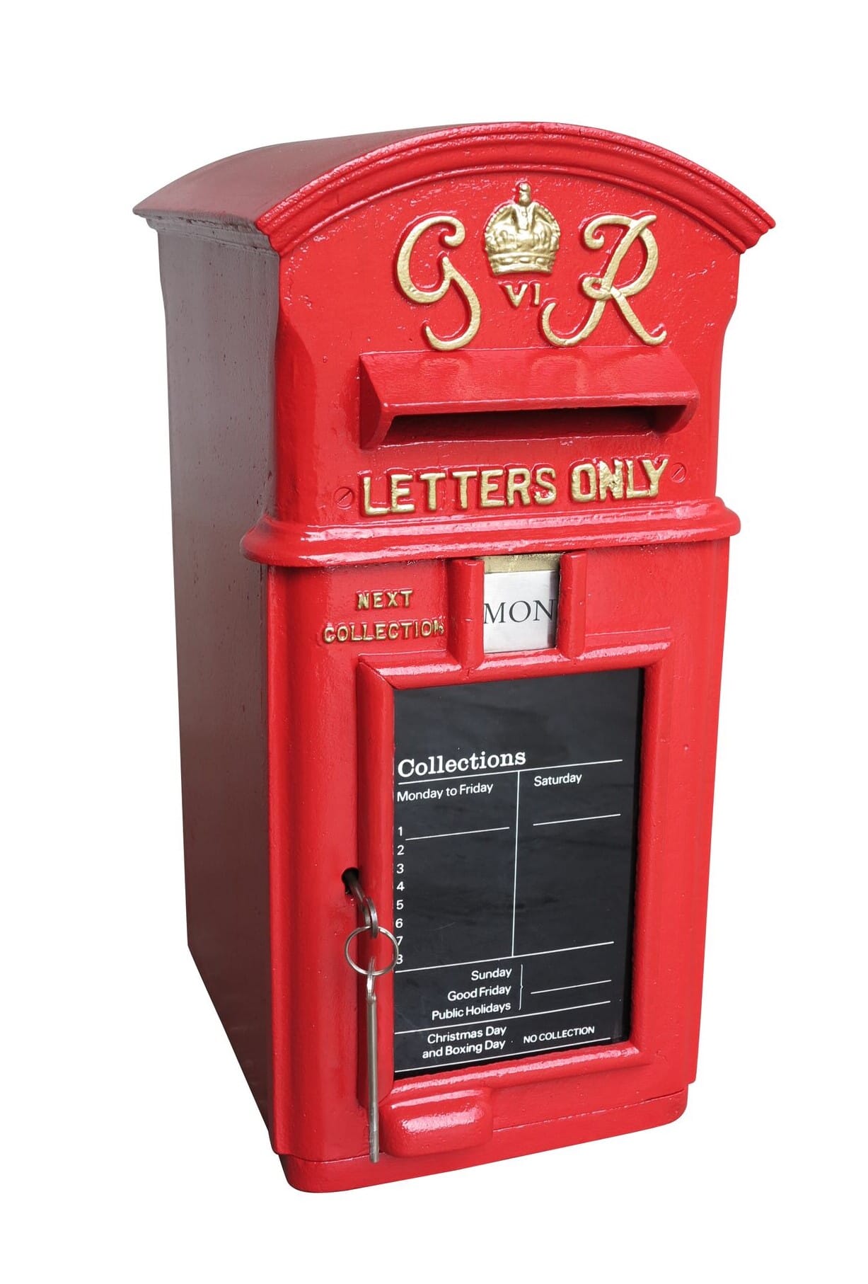 Original George 6th Cast Iron Pole Mounted Post Box - 8750