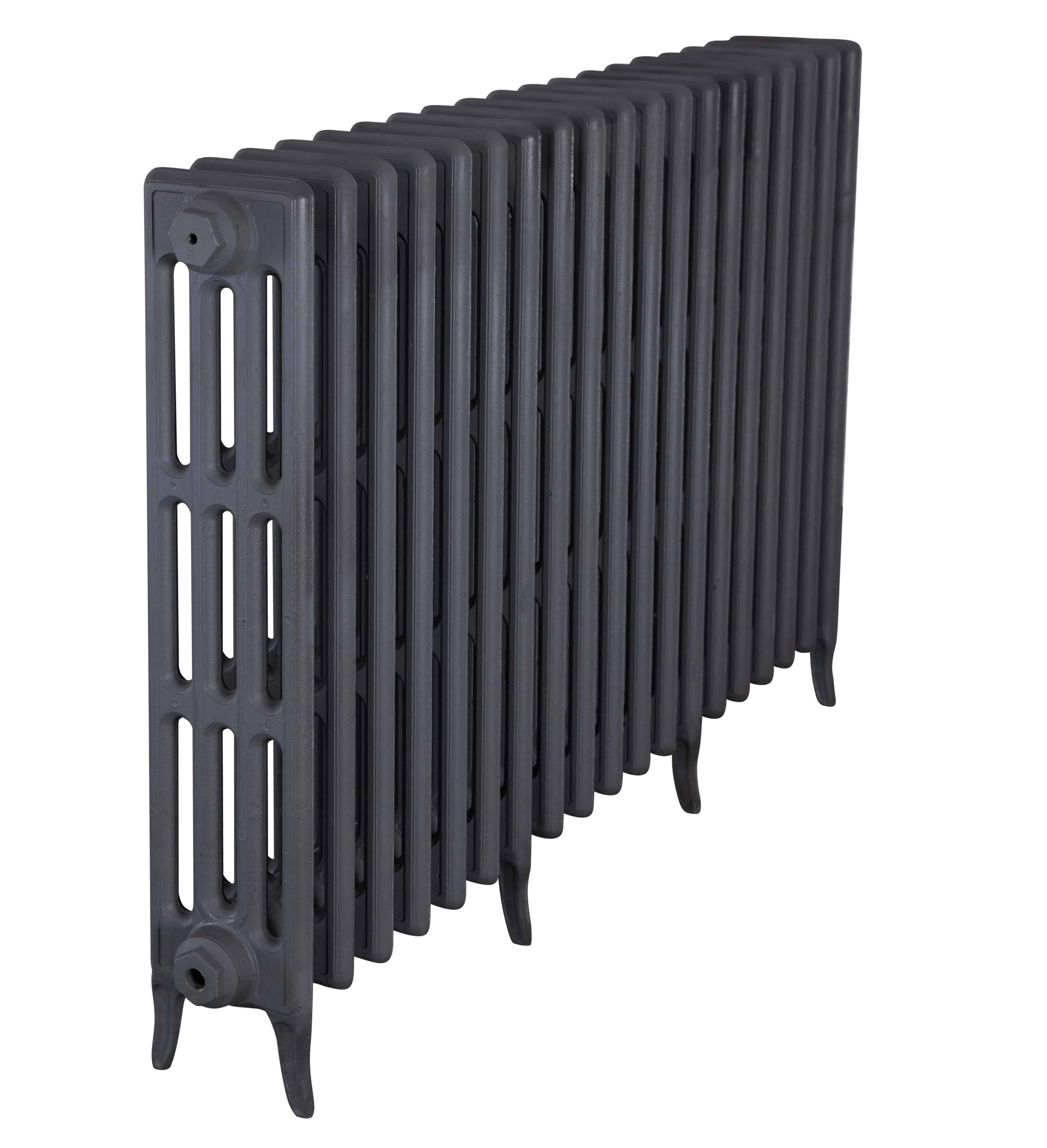 Victorian 4 Column Cast Iron Radiator 19 Sections Long