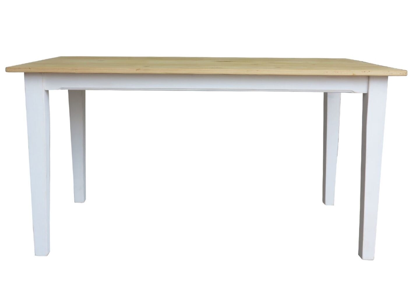 Reclaimed Pine Floorboard Top Table with Detachable Legs - D1643