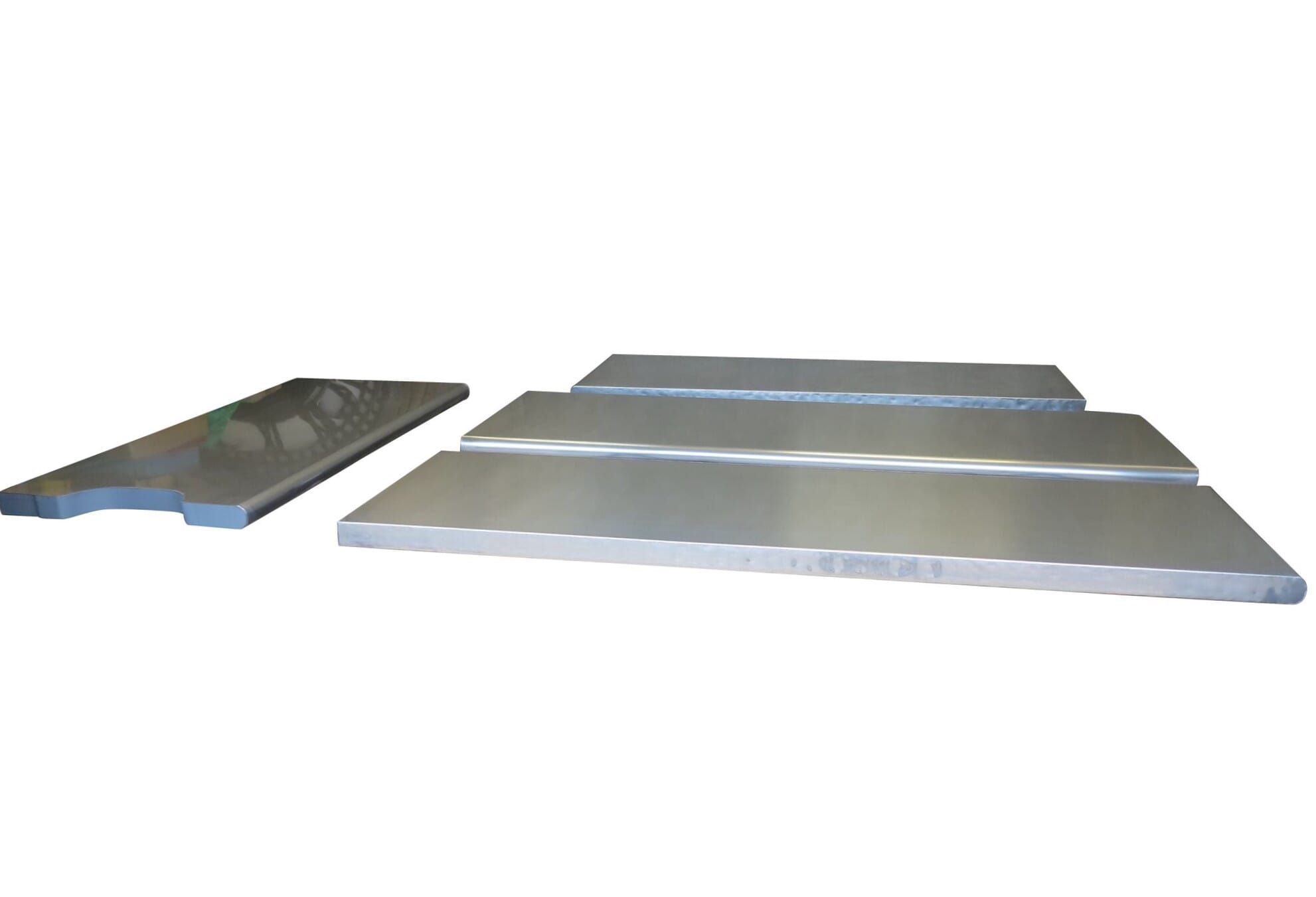 Handmade Natural Zinc Bar Tops With Bullnose Edge - D1646