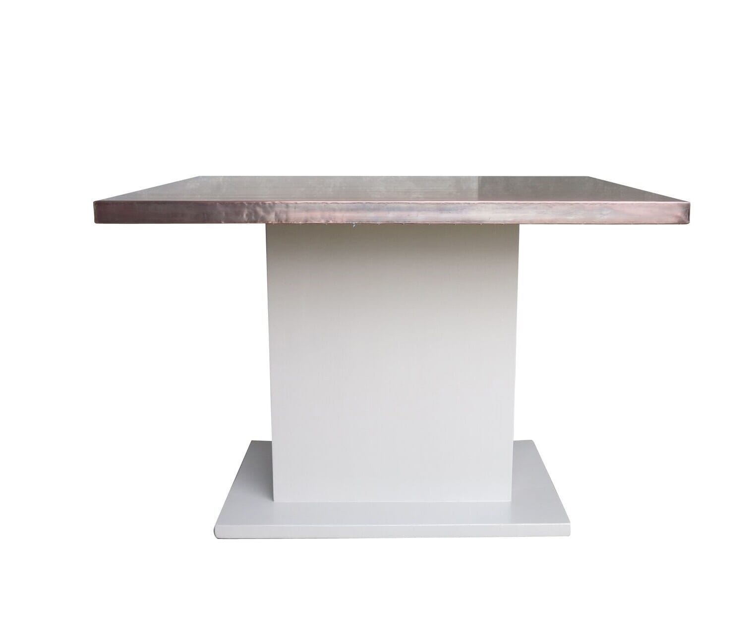 Handmade Antiqued Copper Top Dining Table - D1648