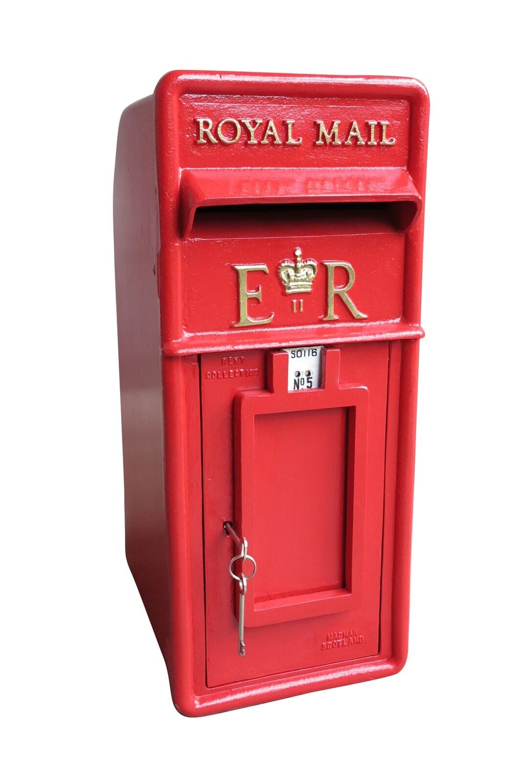 Reclaimed Cast Iron Original Post Office ER II Post Boxes - 9124