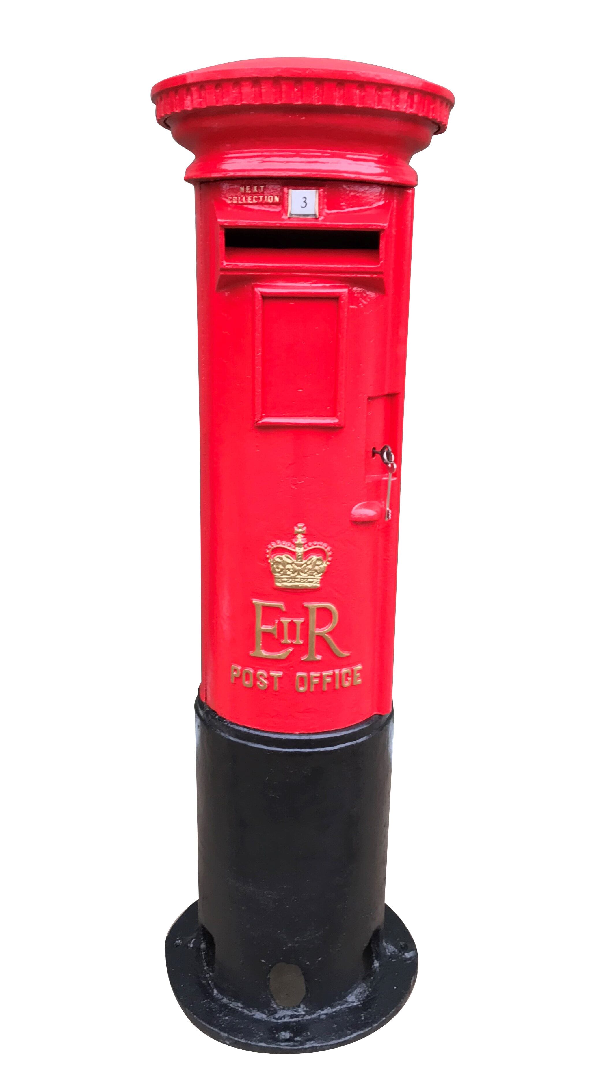 Reclaimed Cast Iron Elizabeth II Post Office Pillar Box - 8929