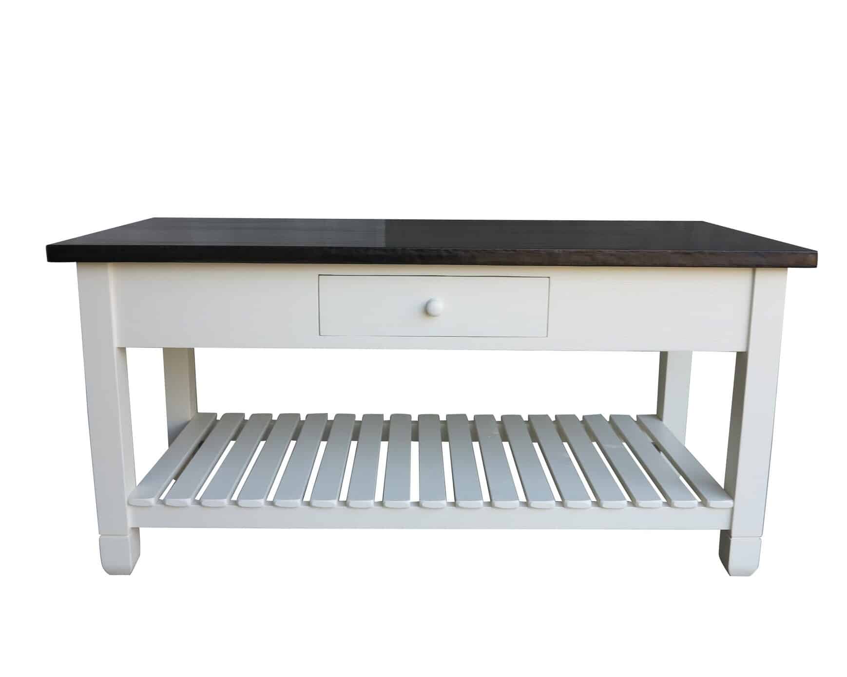 Bespoke Zinc Top Kitchen Unit With Wooden Base & Drawers