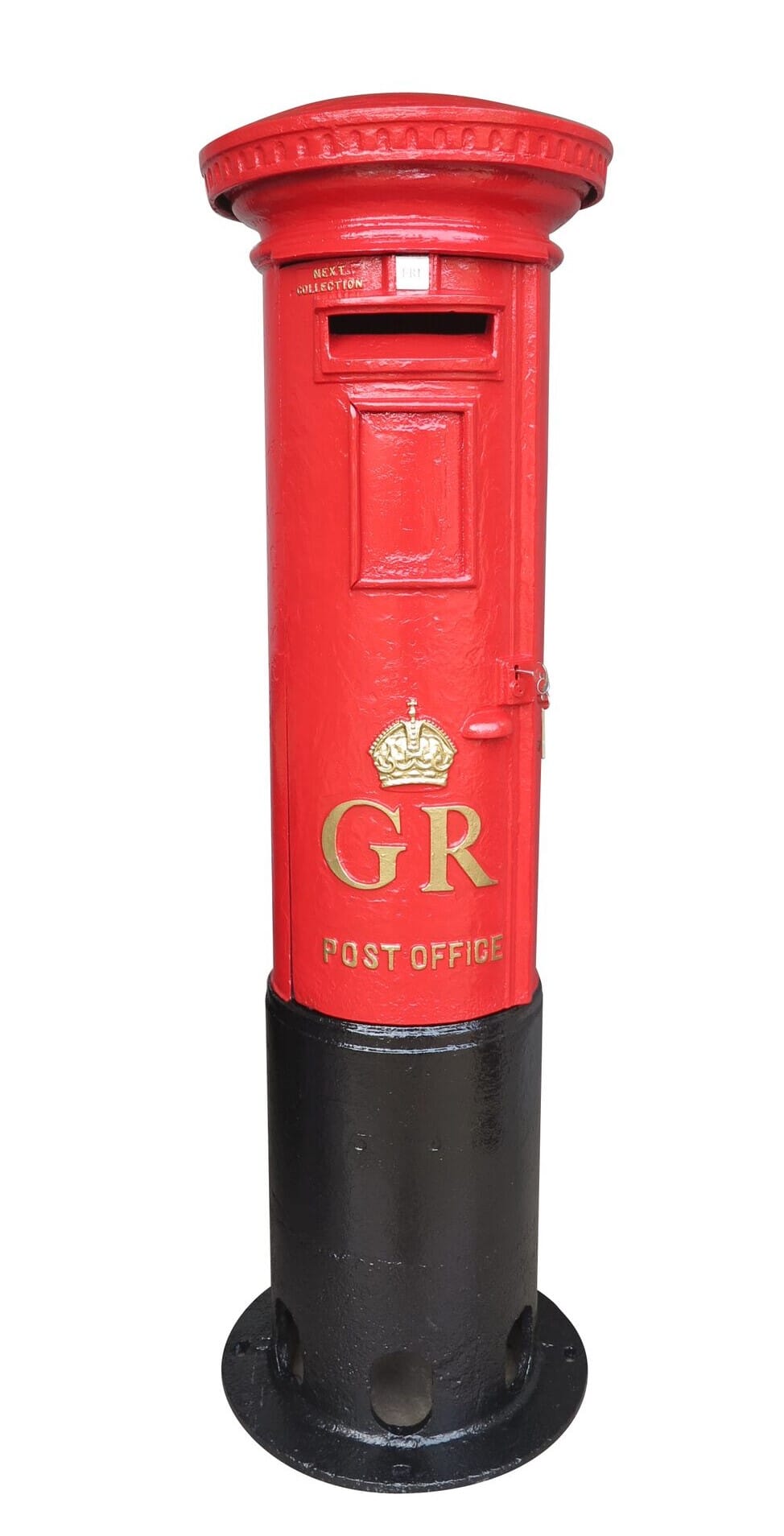 Reclaimed Original Red Cast Iron GR Pillar Box - 8930