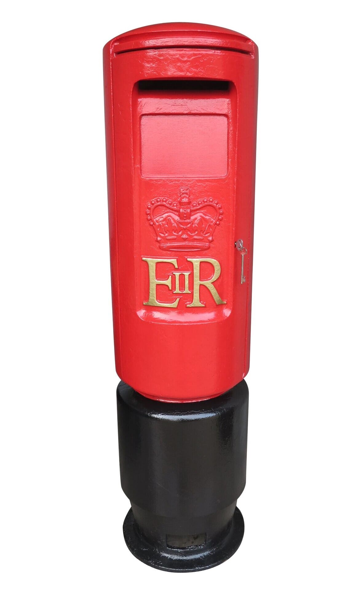 Original Reclaimed Cast Iron ER II 'Bullet' Pillar Box - 8865