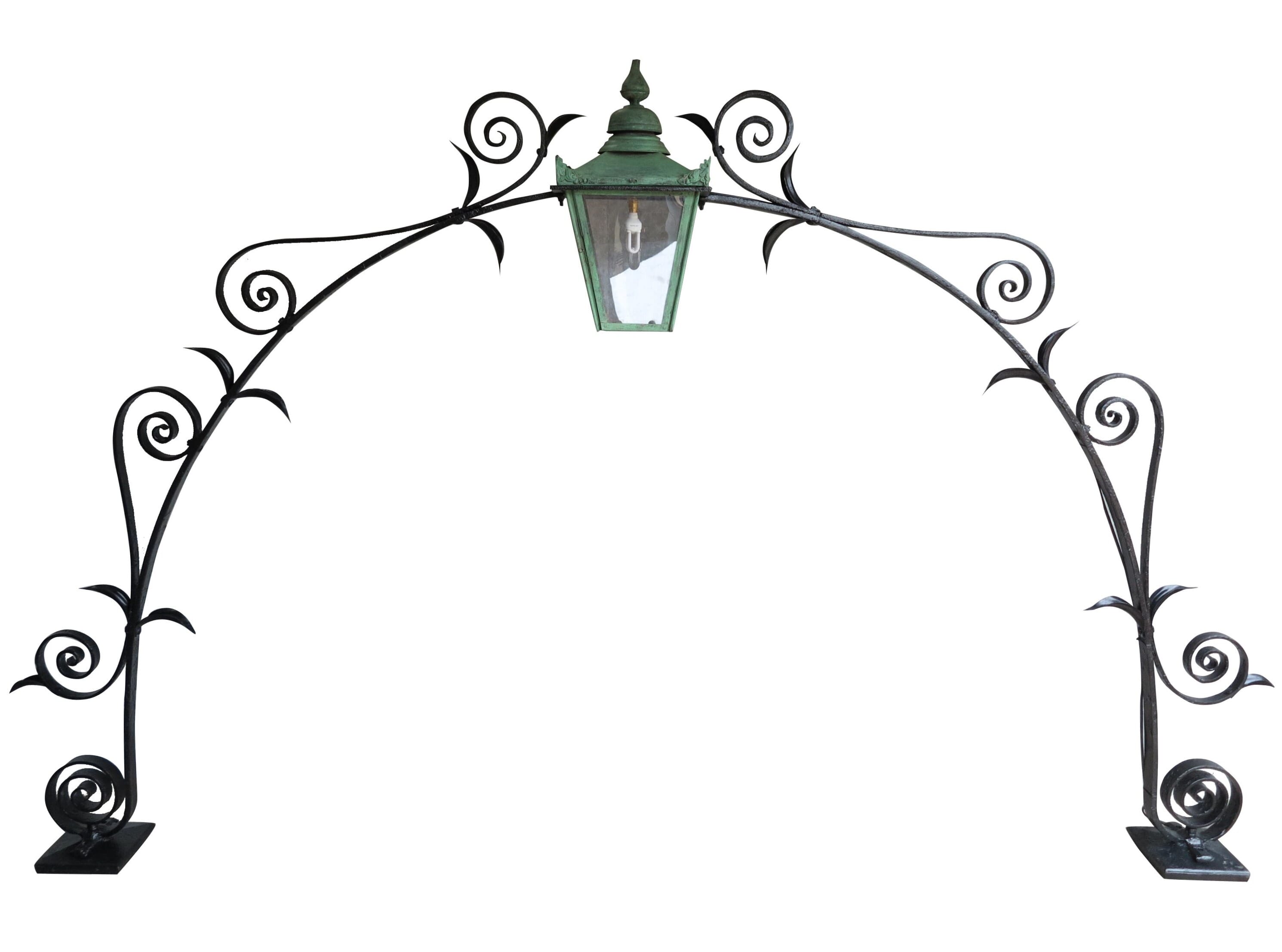 Classic Period Gateway Arch with Copper Lantern - 9146