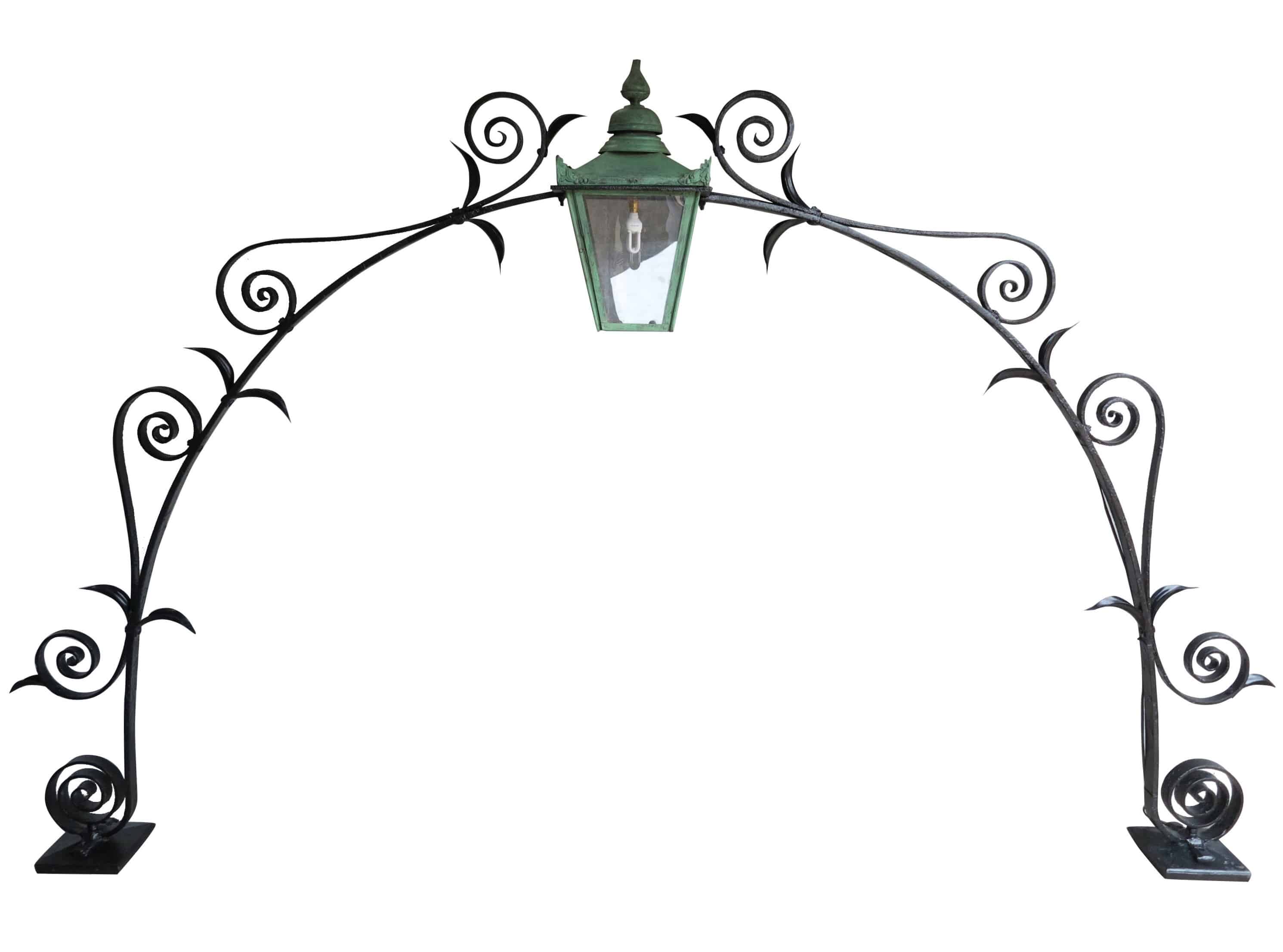 Classic Period Gateway Arch with Copper Lantern