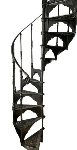 Cast Iron Black Spiral Staircase by Safety Stairways - 9207