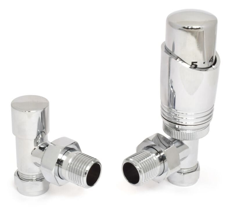 Delta Chrome Finish Thermostatic Radiator Valves  - DEAC