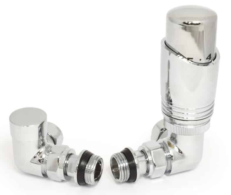 Delta Thermostatic Corner Chrome Radiator Valves