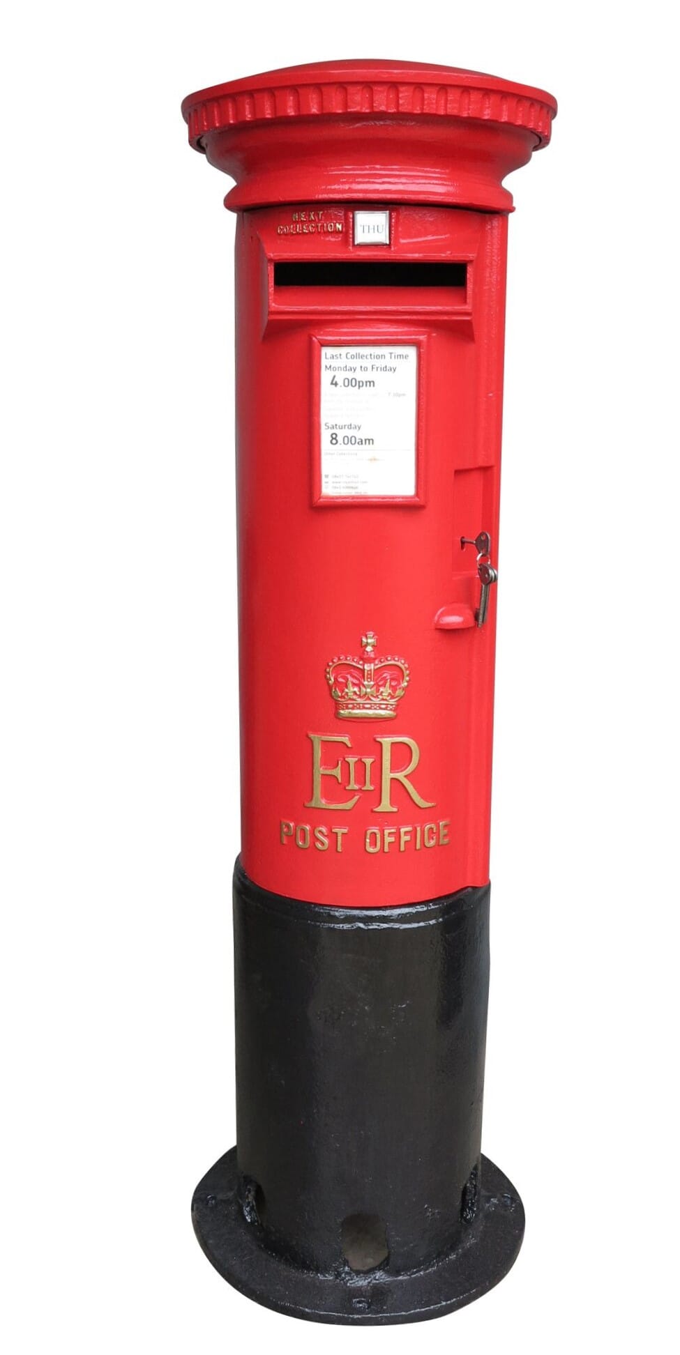 Reclaimed Post Office Cast Iron Elizabeth II Pillar Box - 8931