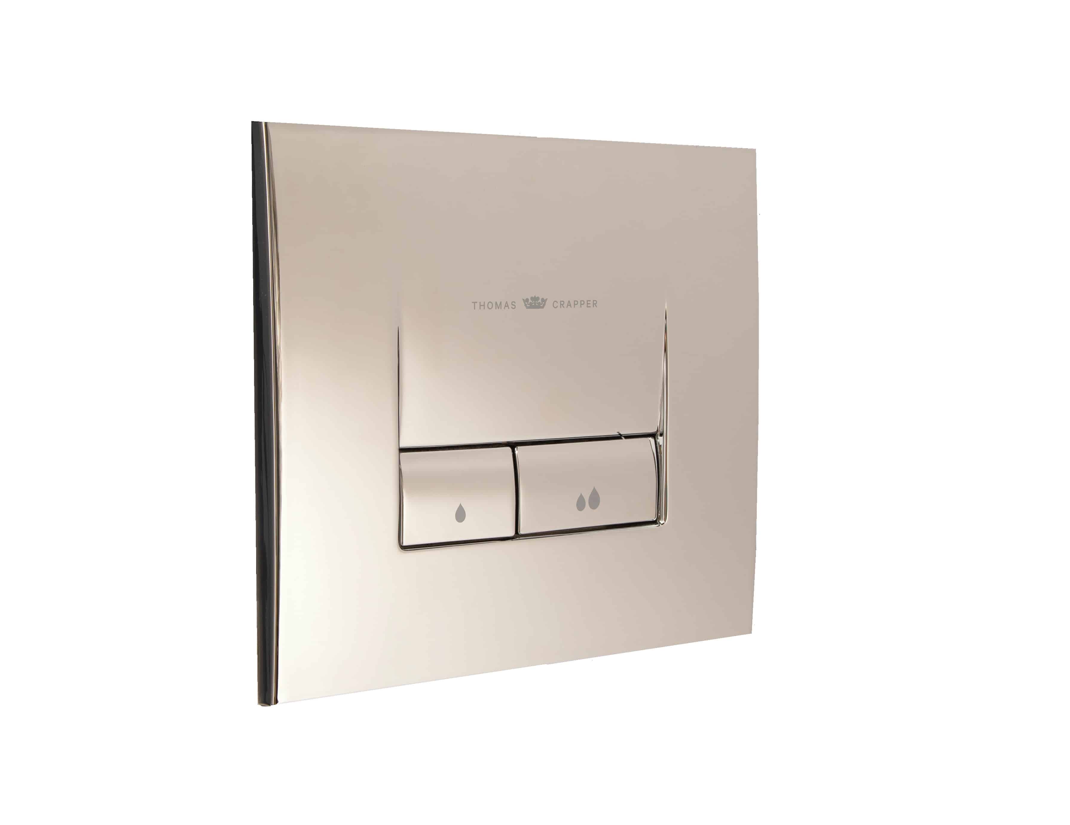 Thomas Crapper Flush Plate In Chrome