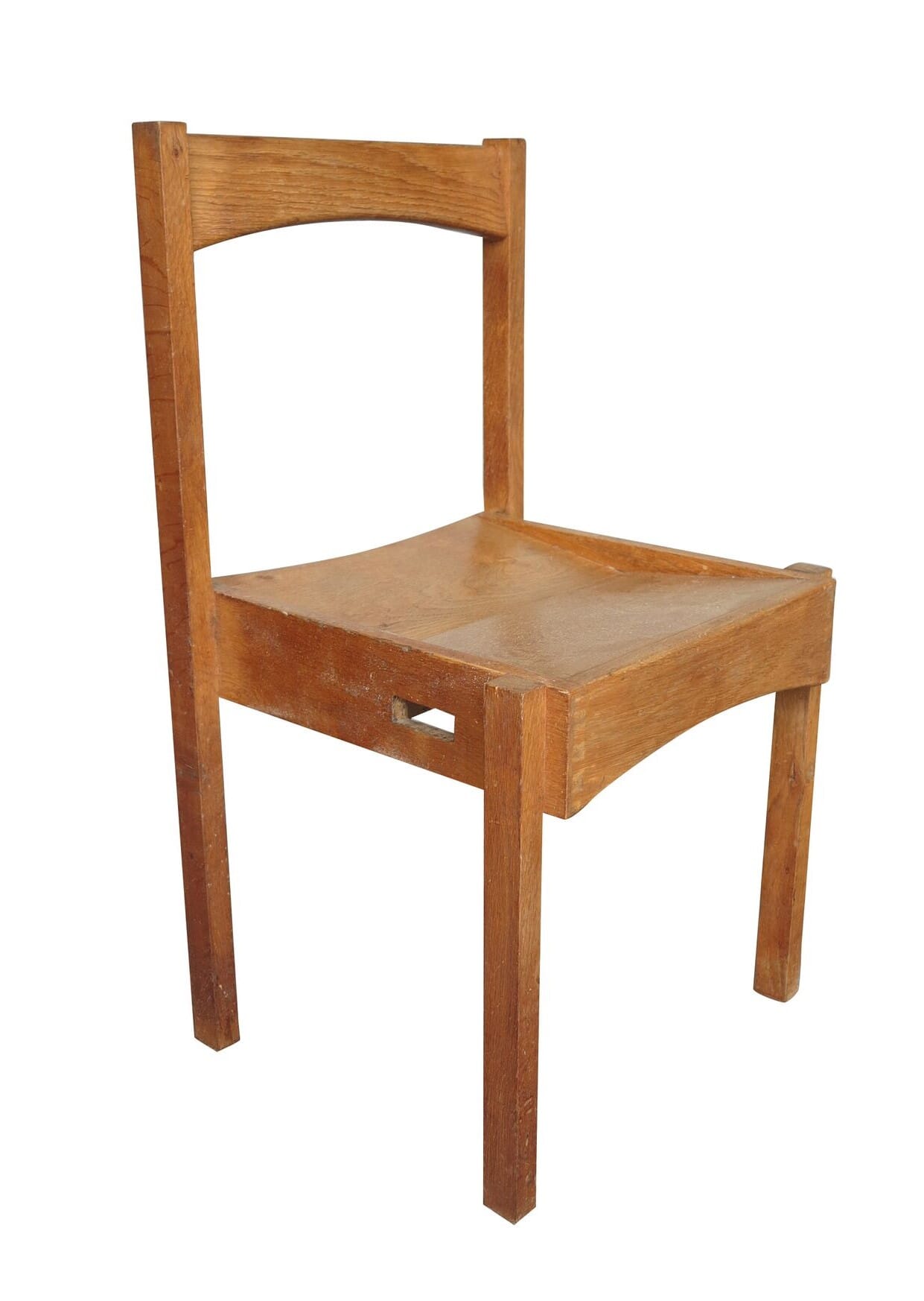Original Solid Oak Stacking Church Chairs - 9166