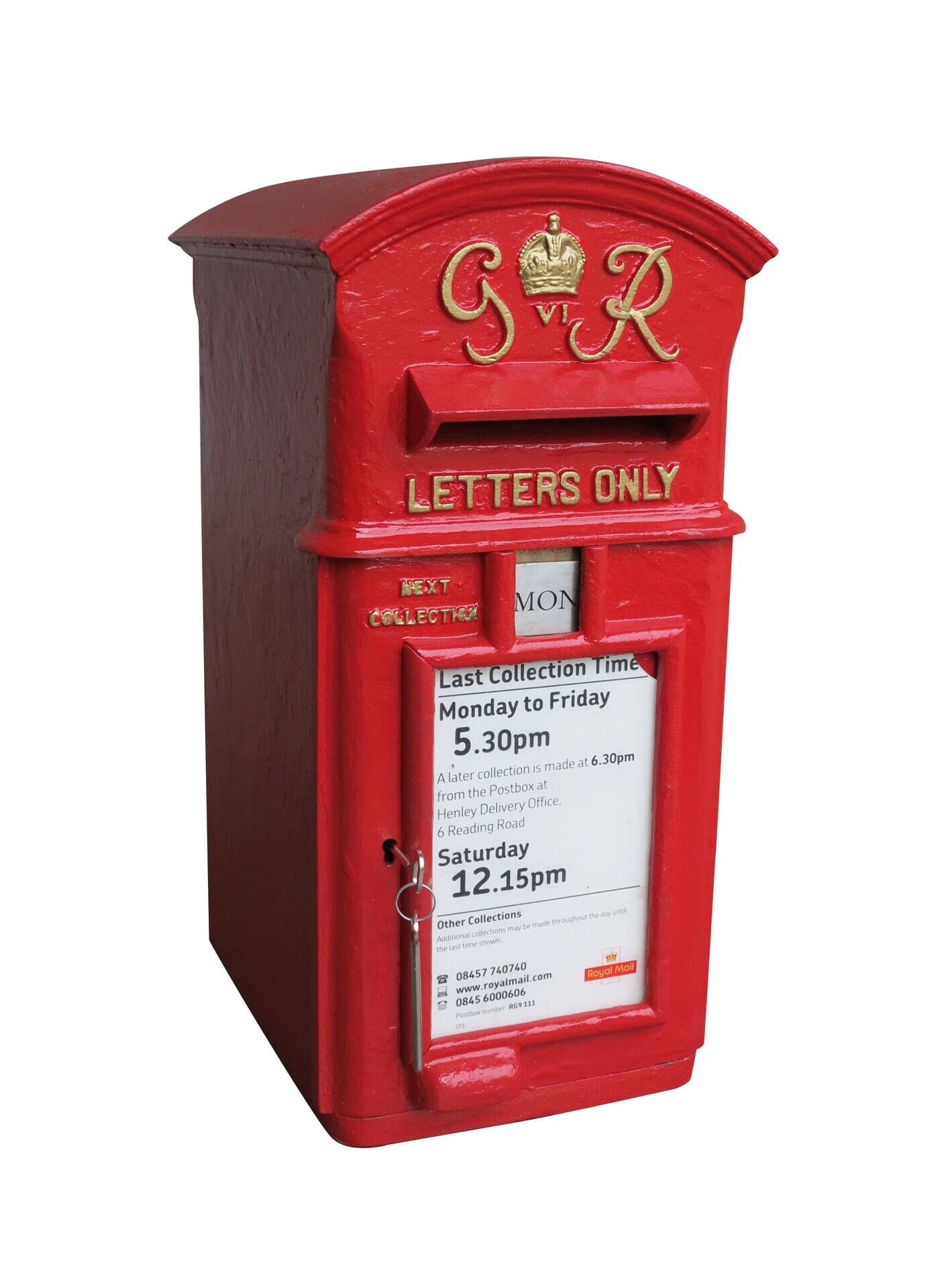 Reclaimed Original Cast Iron George 6th Post Box - 8836