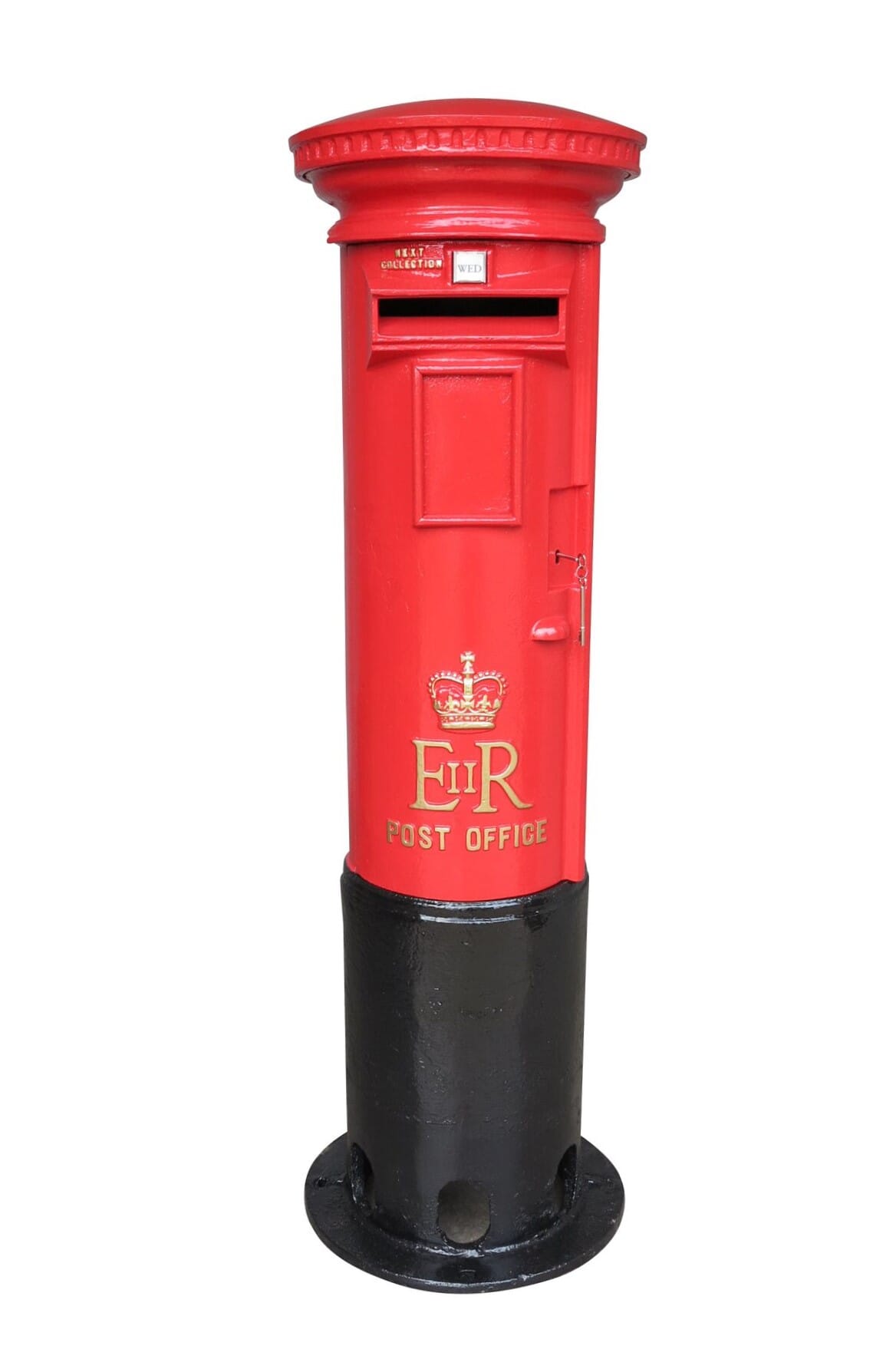 Post Office Salvaged Cast Iron Elizabeth II Pillar Box - 8980