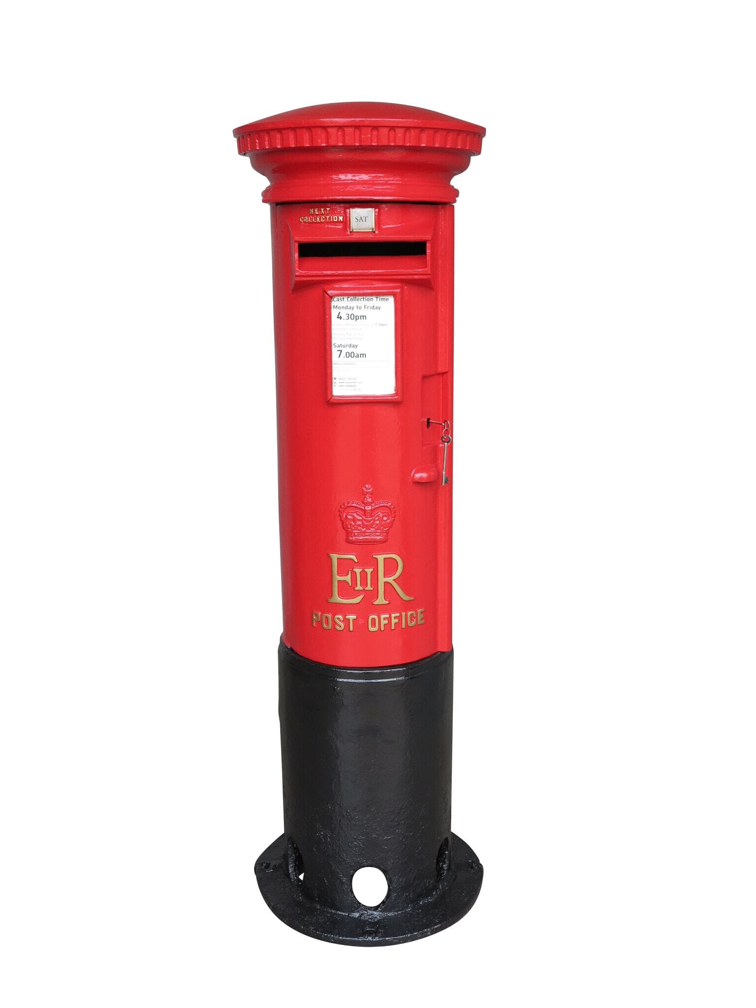 Post Office Reclaimed Cast Iron Elizabeth II Pillar Box - 8942