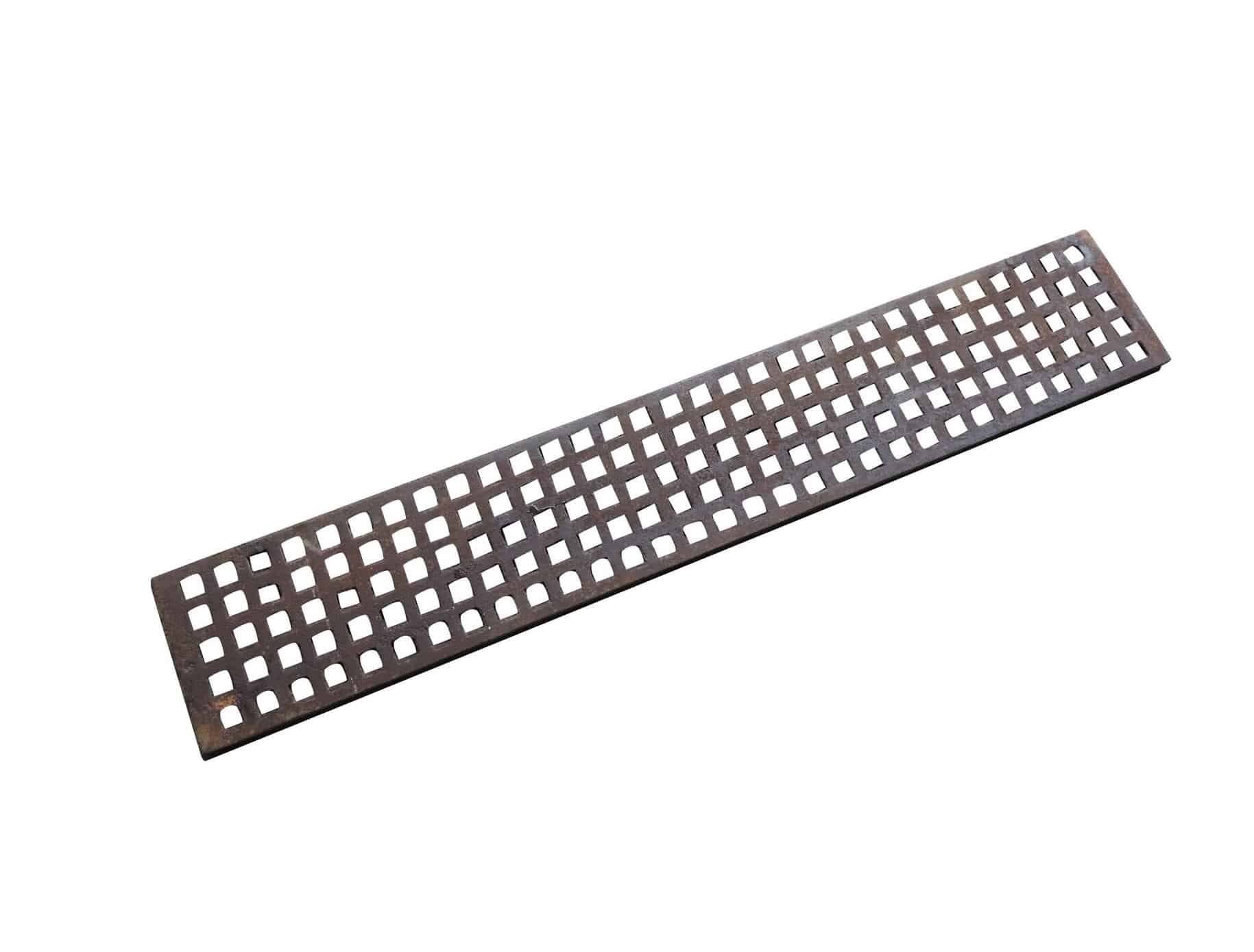 Genuine Victorian Antique Cast Iron Floor Grille / Grid