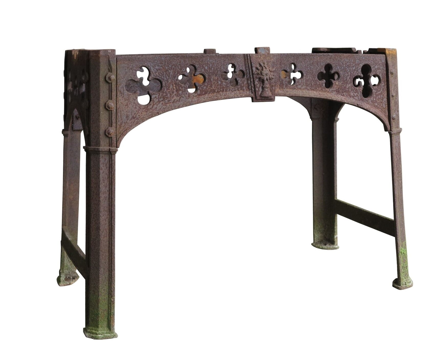 Original Cast Iron Gothic Industrial Table Base - 9184