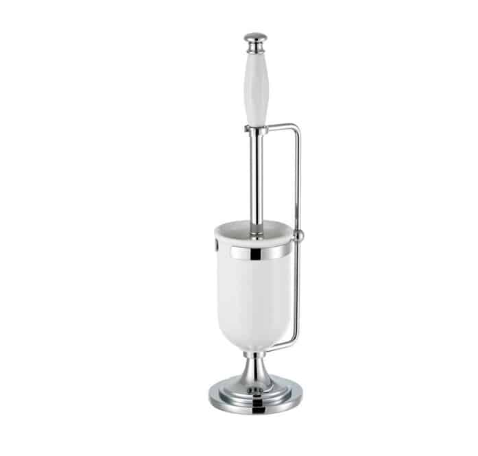 Thomas Crapper Classical Freestanding Toilet Brush In Chrome