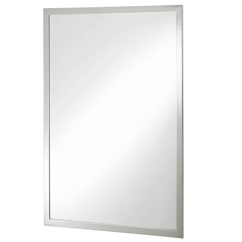 Thomas Crapper Classical Fixed Bathroom Mirror In Chrome