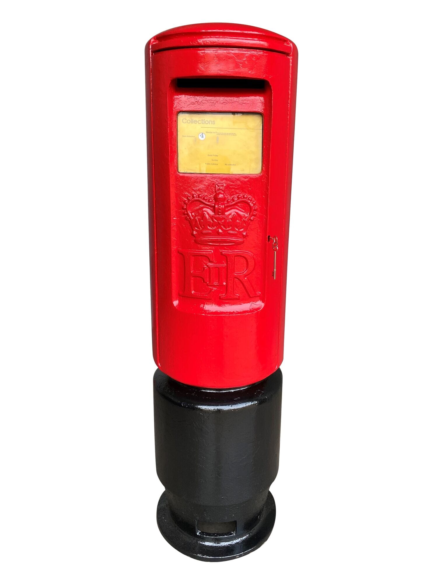 Original Cast Iron Original ER II 'Bullet' Pillar Box - 9176
