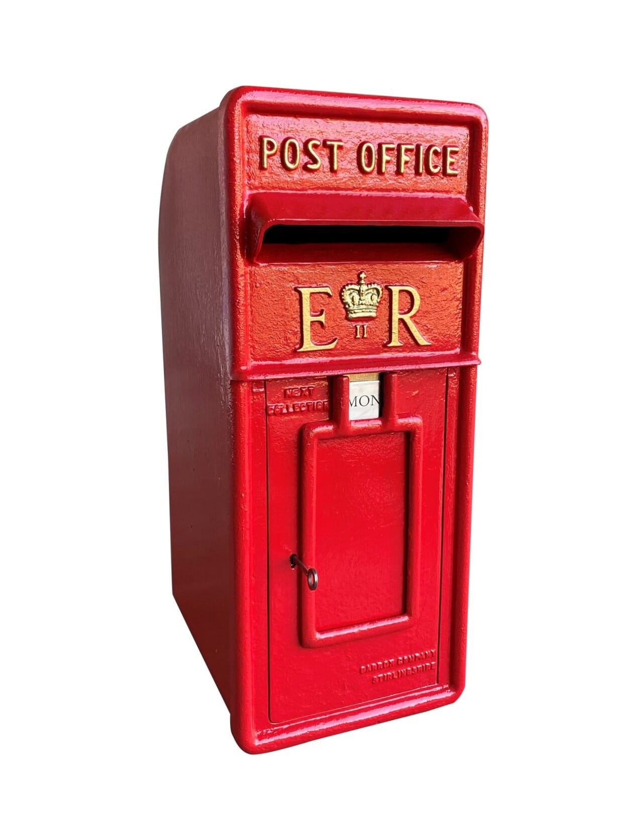 Post Office Red Cast Iron Original ER II Post Box - 9189