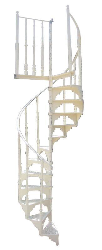 Cottage Craft Cast Metal Spiral Staircase With Balcony - 9202