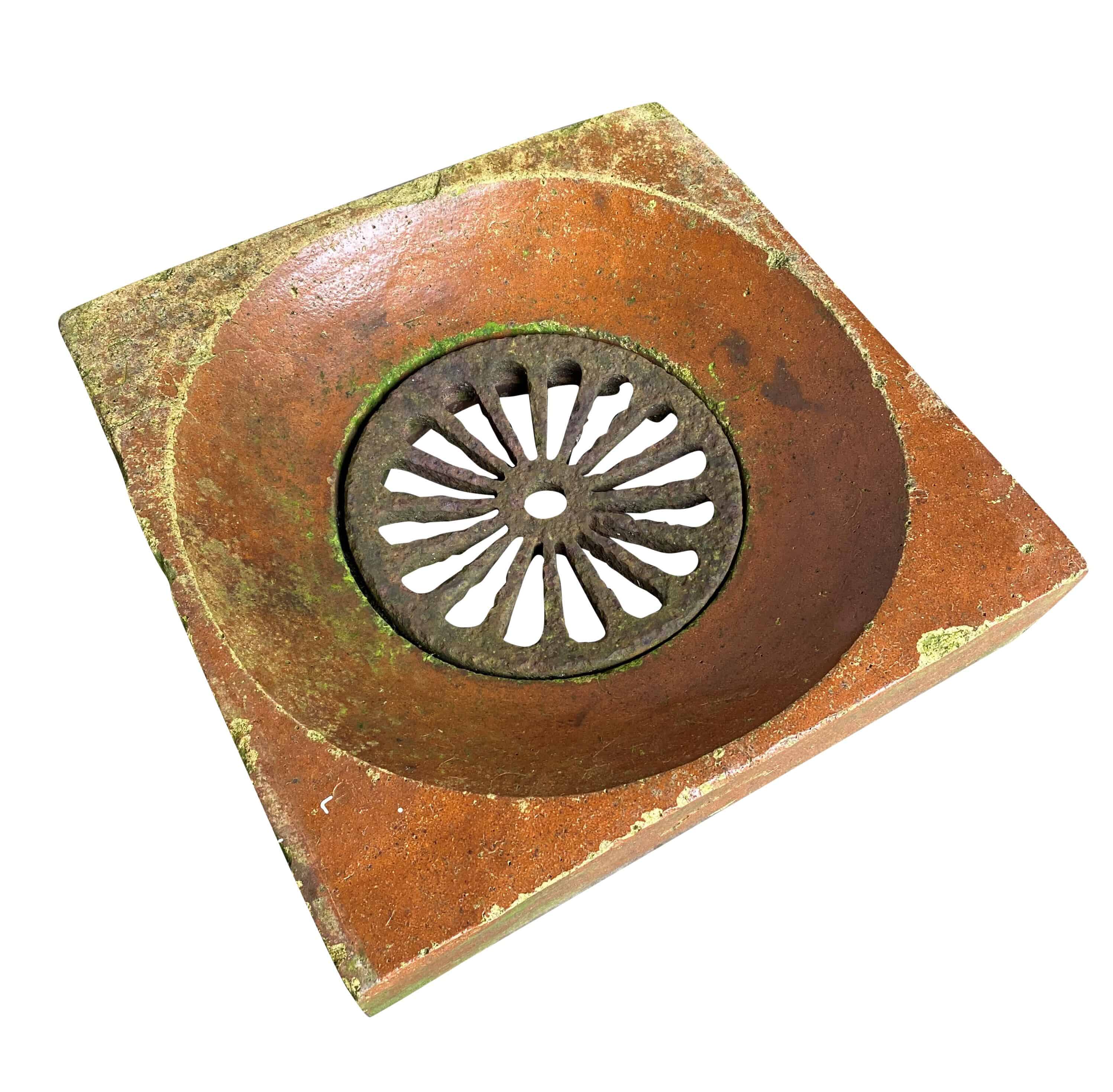 Reclaimed Doulton & Co Salt Glazed Square Drain Gulley